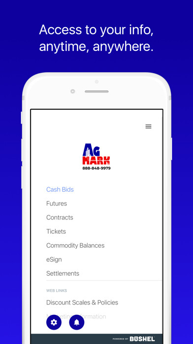 Emulate iPhone app AgMark LLC using MyAndroid
