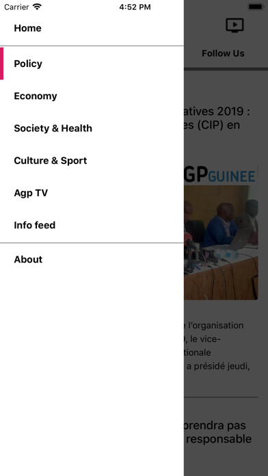 Emulate iPhone app AGP Agence Guinéenne de Presse using MyAndroid Emulate iPhone app AGP Agence Guinéenne de Presse using MyAndroid