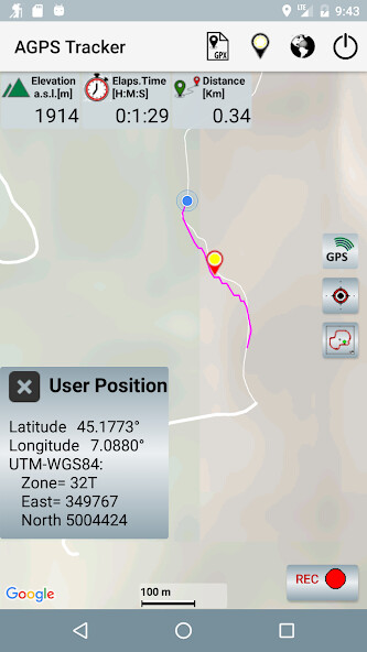Run android online APK A-GPS Tracker from MyAndroid or emulate A-GPS Tracker using MyAndroid