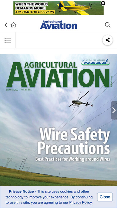 Emulate iPhone app Agricultural Aviation Magazine using MyAndroid Emulate iPhone app Agricultural Aviation Magazine using MyAndroid