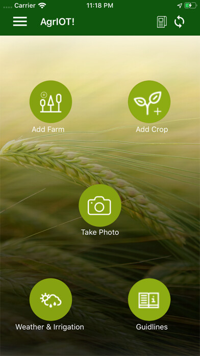 Emulate iPhone app AgrIOT Group using MyAndroid