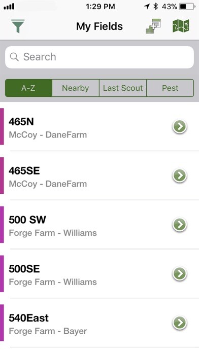 Emulate iPhone app AgriSite IPM using MyAndroid