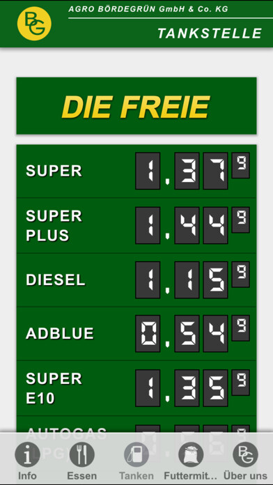 Emulate iPhone app Agro Bördegrün using MyAndroid