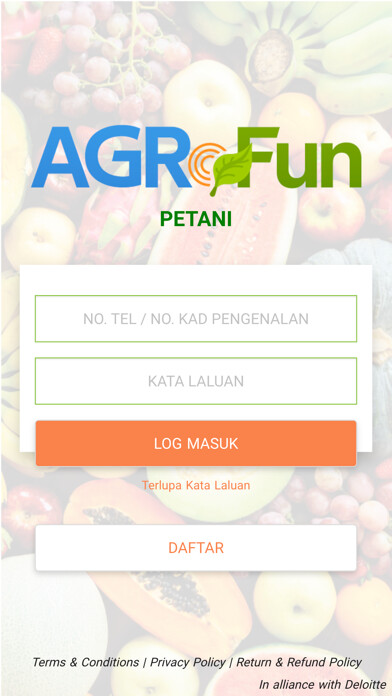 Emulate iPhone app AgroFun Petani using MyAndroid