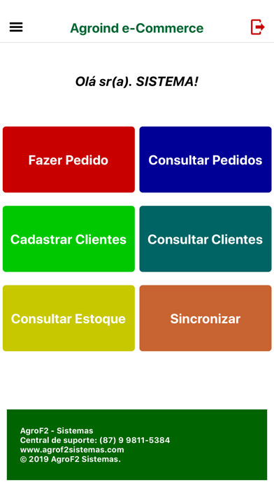 Emulate iPhone app Agroind Pedidos using MyAndroid