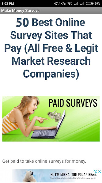 Run android online APK A Guide to Earn Doing Surveys from MyAndroid or emulate A Guide to Earn Doing Surveys using MyAndroid