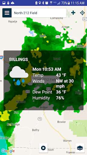 Emulate Android APK Ag Weather Tools