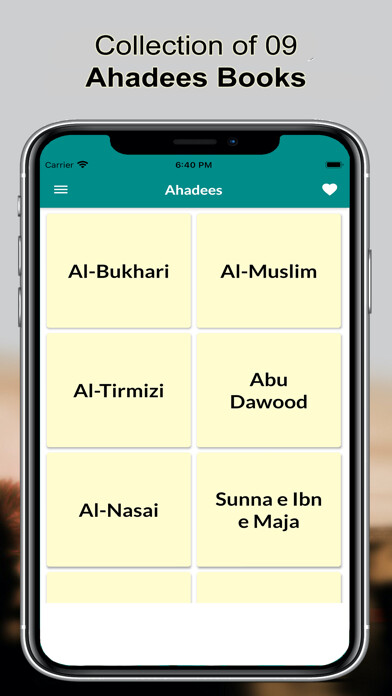 Emulate iPhone app Ahadees Collection using MyAndroid