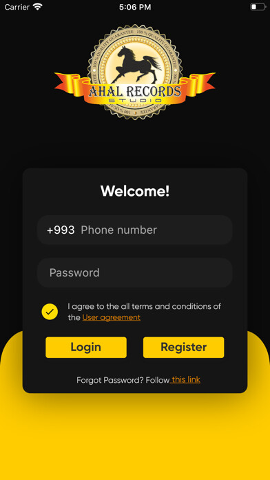 Emulate iPhone app Ahal Records Studio using MyAndroid
