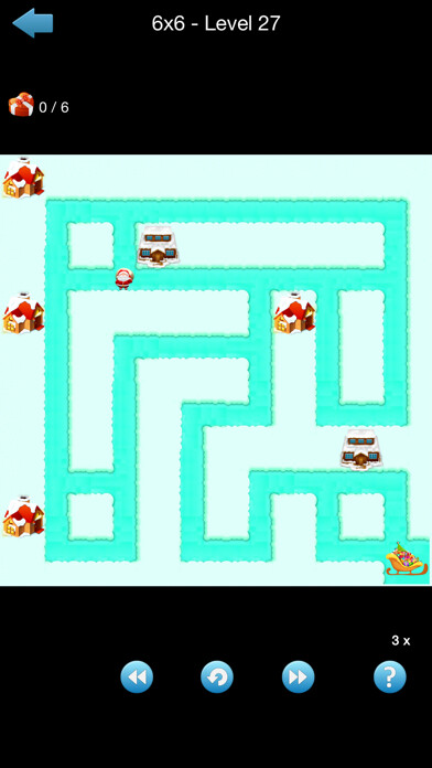 Emulate iPhone app Aha Maze Runner: Santa using MyAndroid