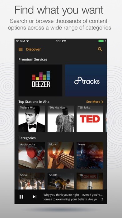 Emulate iPhone app Aha Radio using MyAndroid Emulate iPhone app Aha Radio using MyAndroid