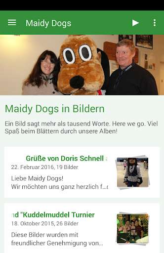 Run android online APK Ahauser Maidy Dogs e.V. from MyAndroid or emulate Ahauser Maidy Dogs e.V. using MyAndroid