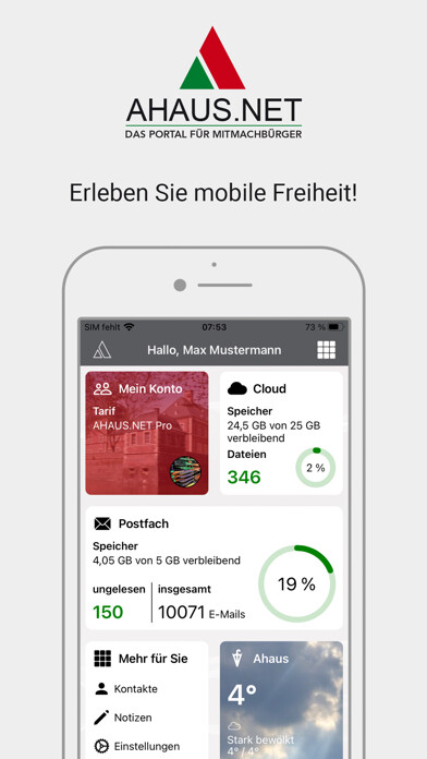Emulate iPhone app AHAUS.NET using MyAndroid