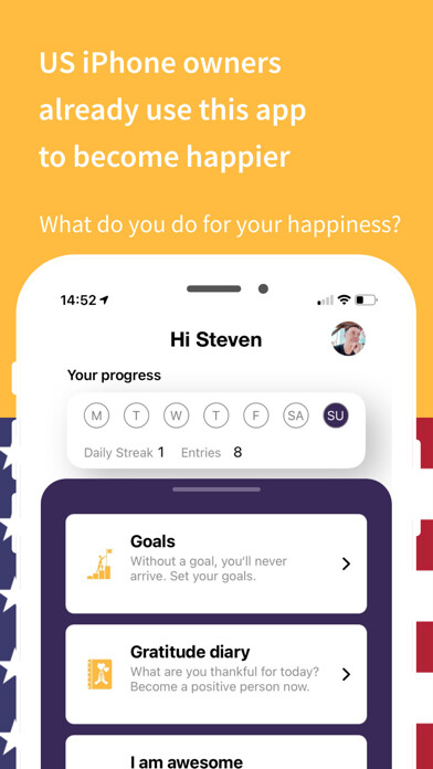 Emulate iPhone app AH: Diary, mindfulness, goals using MyAndroid Emulate iPhone app AH: Diary, mindfulness, goals using MyAndroid