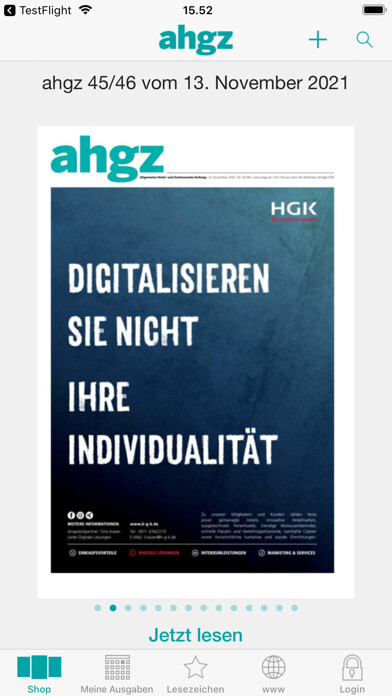 Emulate iPhone app AHGZ Zeitungsapp using MyAndroid