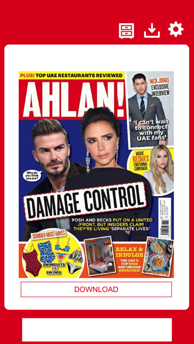 Emulate iPhone app AHLAN! MAGAZINE ME using MyAndroid