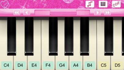 Emulate iPhone app A Hot Pink Piano - Play Music using MyAndroid