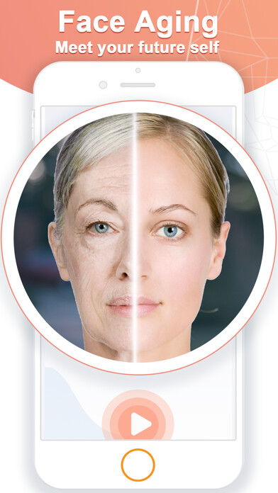 Emulate iPhone app AI Face - Aging Video Maker using MyAndroid