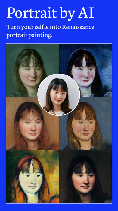 Emulate iPhone app AIGahaku - AI Portrait Camera using MyAndroid