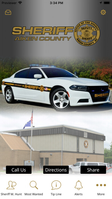 Emulate iPhone app Aiken County Sheriff’s Office using MyAndroid