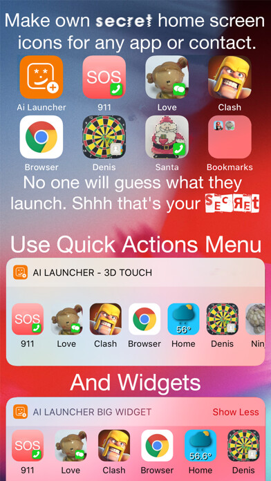 Emulate iPhone app Ai Launcher - Icon Shortcuts using MyAndroid Emulate iPhone app Ai Launcher - Icon Shortcuts using MyAndroid