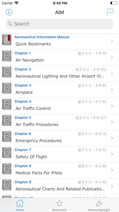 Emulate iPhone app AIM Aeronautical Manual FAA US using MyAndroid Emulate iPhone app AIM Aeronautical Manual FAA US using MyAndroid