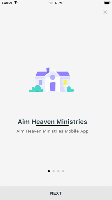 Emulate iPhone app Aim Heaven Ministries using MyAndroid
