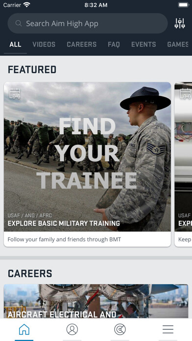 Emulate iPhone app Aim High Air Force using MyAndroid