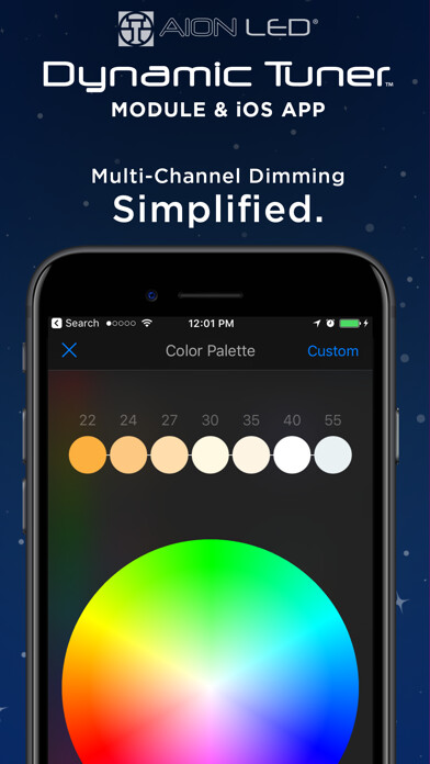Emulate iPhone app Aion LED Dynamic Tuner using MyAndroid