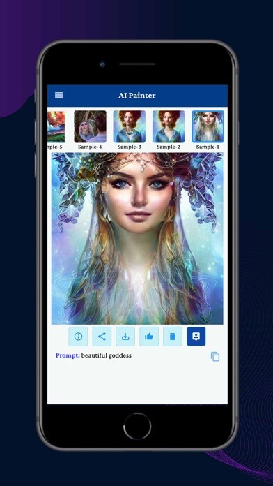 Emulate iPhone app AI Painter: Art by Robots using MyAndroid