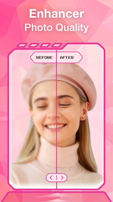 Emulate iPhone app AI Photo Enhancer High Quality using MyAndroid