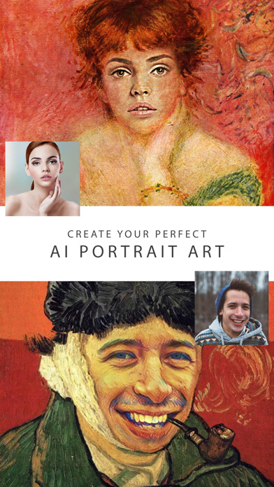 Emulate iPhone app AIportraits - AI Photo Editor using MyAndroid