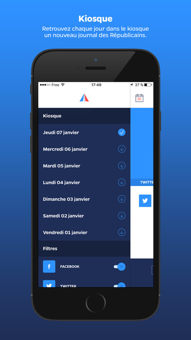 Emulate iPhone app AIR : Action, Information, Républicains using MyAndroid Emulate iPhone app AIR : Action, Information, Républicains using MyAndroid