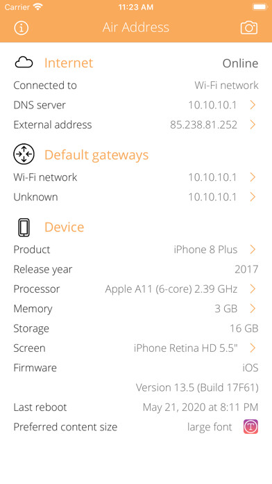 Emulate iPhone app Air Address using MyAndroid Emulate iPhone app Air Address using MyAndroid