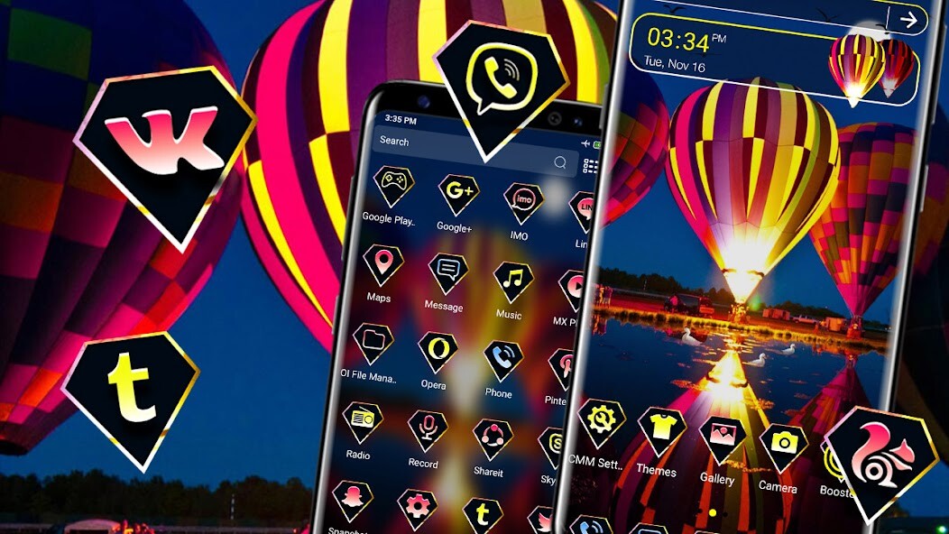 Run android online APK Air Balloon Theme Launcher from MyAndroid or emulate Air Balloon Theme Launcher using MyAndroid
