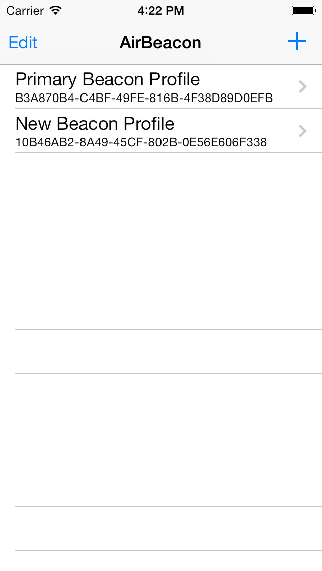 Emulate iPhone app AirBeacon using MyAndroid