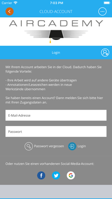 Emulate iPhone app AIRCADEMY using MyAndroid Emulate iPhone app AIRCADEMY using MyAndroid