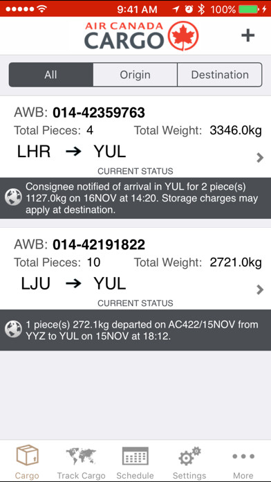 Emulate iPhone app Air Canada Cargo using MyAndroid Emulate iPhone app Air Canada Cargo using MyAndroid