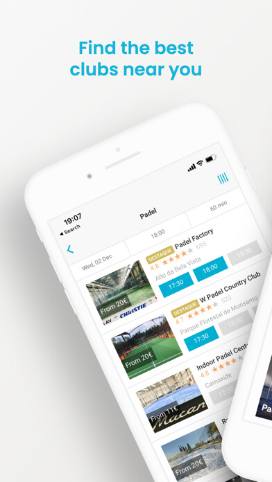 Emulate iPhone app AirCourts - Find & Book Sports using MyAndroid