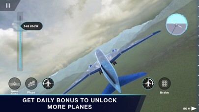 Emulate iPhone app Aircraft Flight 3D - Simulator using MyAndroid