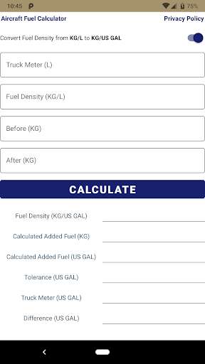 Emulate Android APK Aircraft Fuel Calculator Emulate Android APK Aircraft Fuel Calculator