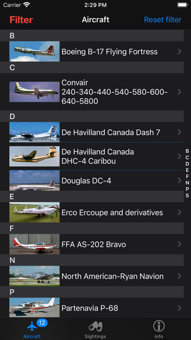 Emulate iPhone app Aircraft ID using MyAndroid