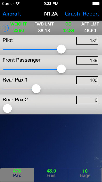 Emulate iPhone app Aircraft W&B using MyAndroid Emulate iPhone app Aircraft W&B using MyAndroid