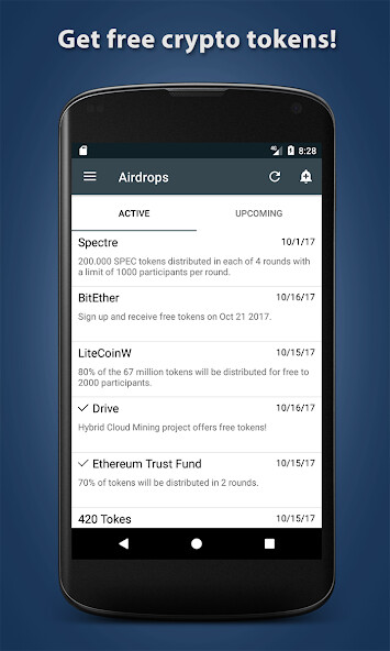 Run android online APK Airdrops - Crypto Tokens from MyAndroid or emulate Airdrops - Crypto Tokens using MyAndroid