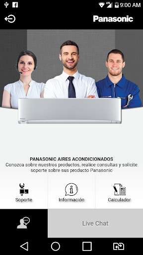 Run android online APK Aires Panasonic from MyAndroid or emulate Aires Panasonic using MyAndroid