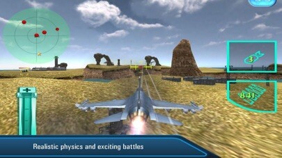 Emulate iPhone app Air Force Challenge: F18 fight using MyAndroid
