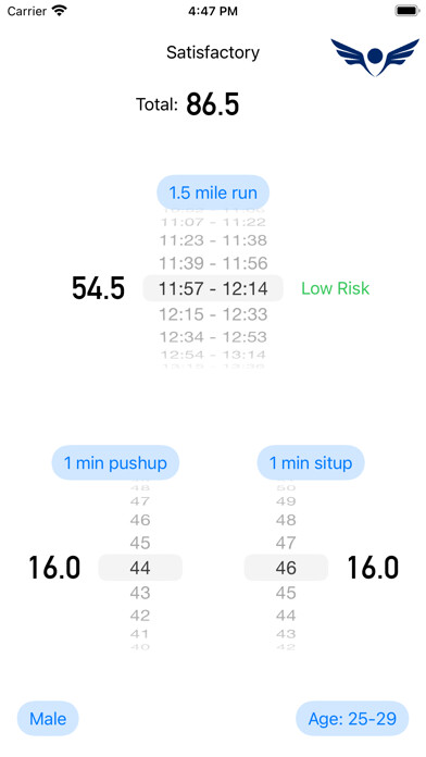 Emulate iPhone app Air Force Fitness Testing using MyAndroid Emulate iPhone app Air Force Fitness Testing using MyAndroid