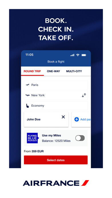 Emulate iPhone app Air France using MyAndroid Emulate iPhone app Air France using MyAndroid