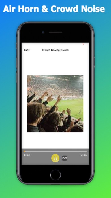 Emulate iPhone app Air Horn & Crowd Noise using MyAndroid