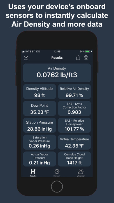 Emulate iPhone app AirLab: Air Density & Altitude using MyAndroid Emulate iPhone app AirLab: Air Density & Altitude using MyAndroid